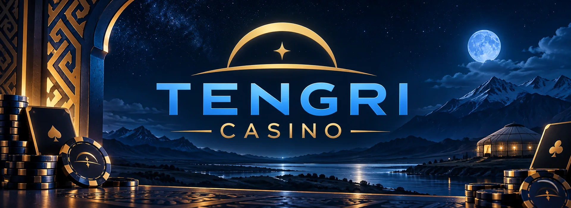 Tengri Casino Azərbaycan onlayn kazino - göy Tengri mövzulu banner, m10 və AZN ödənişləri